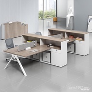 Simple Table Chair Staff Office Table Financial Office Card Holder Office Modern Six-Person Table Co