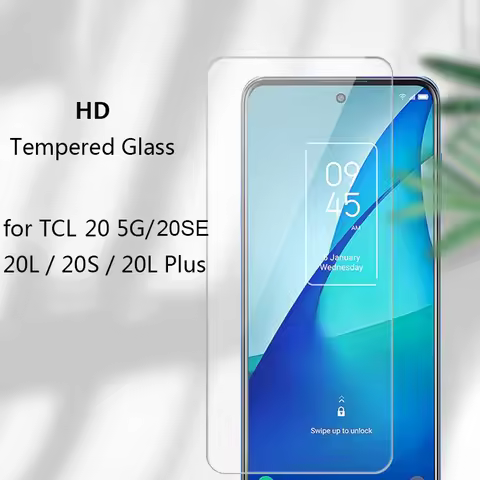 HD Tempered Glass for TCL 20 20S 20L Plus 20SE Screen Protector for TCL A30 30 V Plus SE 305 306 Cle