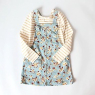 FOS Tahari Kids longsleeve Overall 2pcs set 4-8y