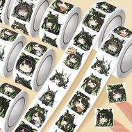 500pcs Arknights Emojis Cute Roll Decoration Mobile DIY Account Sealing Stickers