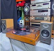 絕版初版天龍旗艦Vintage Denon DP3000 direct drive 樺木底座，著名UFO 唱盤&Vintage jbl e20 書架喇叭＆絕版日本製Pioneer A400 合併擴音機