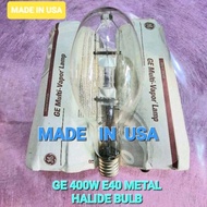 🔥READY STOCK🔥 GE 400W ( E40 ) METAL HALIDE LAMP BULB  6000K DAYLIGHT 💪 MADE IN USA 💪- CLEAR GLASS