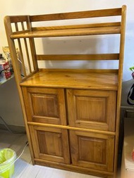 實木多用途茶几儲物架，茶几枱