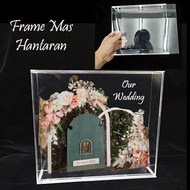 Frame Acrylic Duit Hantaran Kahwin / Frame duit mas kahwin/acrylic transparent /9.5"x8.5"x2" L