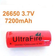 Ultrafire แบตเตอรี่ 26650 BRC26650 3.7V 7200mAh