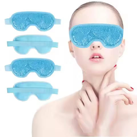 Gel Eye Mask Reusable Beads for Hot & Cold Therapy Soothing Relaxing Beauty Gel Eye Mask Sleeping Ic