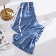 seluar wanita jeans perempuan.women jeans Seluar jeans 300jin Tencel wanita musim panas nipis pingga