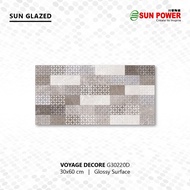 Keramik Dinding Dekoratif Glossy -  Voyage Series 30x60 | Sun Power