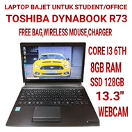 LAPTOP BAJET STUDENT TOSHIBA DYNABOOK R73 CORE I3