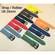 Rubber Watch Strap / UK Strap 26mm