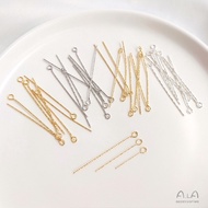 Color Retention 18K Gold Plated 14K Gold Plated Batch Flower 9-Character Needle Twist 9-Character Ne