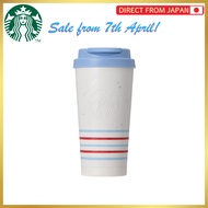 [Starbucks] Stainless steel TOGO logo tumbler, marine border, 473ml【Online store pre-release on Apri