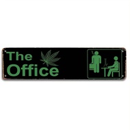 Psychedelic Room Decor Sign Weed Poster Vintage Metal Street Sign Ideal 420 Accessories for Office a