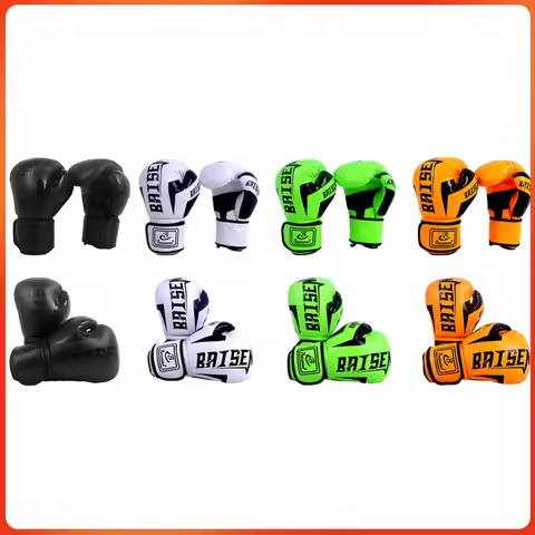 PU Boxing Training Gloves Tear Training Sparring Gloves Breathable One Time Forming Sticker for Adul