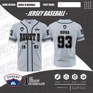 AGUSTD SUGA 93 BTS BASEBALL JERSEY/ BUTTON JERSEY SPORTS JERSEY