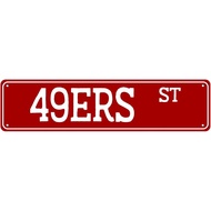 49ERS ST-RED Street Sign Home Wall Decor Poster Retro Vintage 4x16 Inches Tin Sign