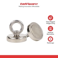 GANTUNGAN JP Taffware Round Magnet Hanger Strong Neodymium N35 32kg 32mm - SNJ32