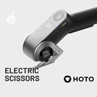 HOTO EdgeFlow Cordless Electric Scissors - USB-C, Titanium Blade, LED Display, Tool-Free, Crafting