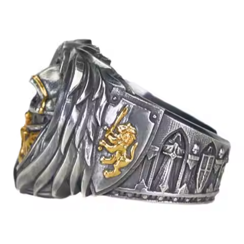 Starforged Star Forged Warhammer 40K Ring US Size 8 Seal of The Six-Winged Knight Anime Peripheral D