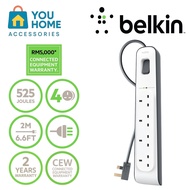 Belkin 4-outlet Surge Protection Power Extension Socket (2m)