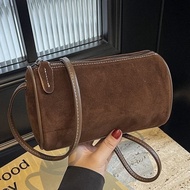 Stitching Messenger Bag Ladies Camera Bag Cylinder Bag