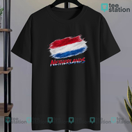TEE STATION KAOS NETHERLANDS ART BELANDA PIALA DUNIA NEGARA T-SHIRT FASHION WANITA CEWEK KATUN PREMI
