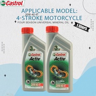 Castrol Activ 20W-40 4T Full Synthetic Engine Oil Minyak Hitam Honda Wave EX5 1000ml Kapcai Actibond