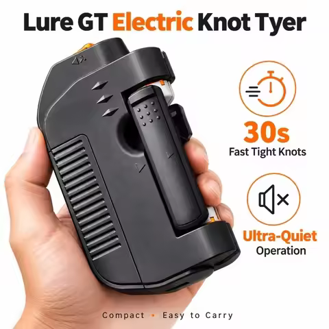 Electric Fishing Knotter Machine GT FG PR Knot Tying Tool Automatic Bobbin Winder PE Line Leader Qui