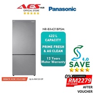 Panasonic 422L Refrigerator Inverter Bottom Freezer Fridge 2 Door Peti Sejuk Peti Ais 2 Pintu 冰箱 NR-BX421BPSM