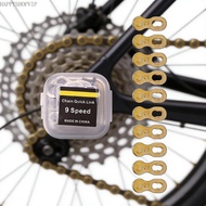 HSV Set Of 10 Bike Chain Connectors In Golden And Silver Color For Multiple