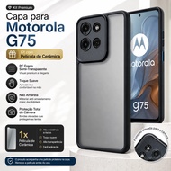 Suitable for Motorola G75 5G Transparent Phone Case+Ceramic Film