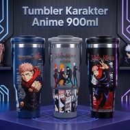 [NEW ART] Jujutsu Kaisen Anime Character Tumbler 900ml Premium Heat and Cold Resistant Tumbler Tahan