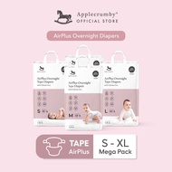 [NEW FORMULATION] Applecrumby® AirPlus Tape Diapers (Mega, 4 packs)