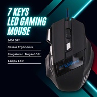 7 Keys LED Gaming Mouse 2400 DPI - G6