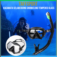 COD TaffSPORT Kacamata Selam Diving Snorkeling Tempered Glass / snorkeling full set dewasa speed sel