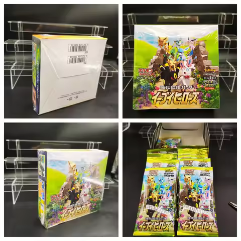 DIY TCG Eevee Heroes Booster Box Japanese S6a Trading Card Game Collection Box