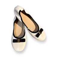 BELLEBEAU Stacia Ribbon Ballet Flats Marikina Made Shoes Women Fashion Cream Tan Red Teal