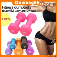stock-Dumbbells 1/1.5/2/2.5/3KG hexagon dumbbell weight training Rubber dumbbell Household fitness S