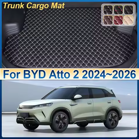 Car Trunk Mat For BYD Atto 2 DM-i 2025 2024-2026 Yuan Up S1 Pro Anti-dirty Cargo Boot Pad Storage Cu