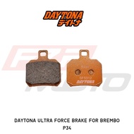 DAYTONA ULTRA FORCE BRAKE PAD FOR BREMBO P2 P34 100% ORIGINAL FROM DAYTONA