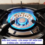 1 Bộ Điếu Gang+ Mâm chia lửa đồng thau- Linh kiện thay thế bếp gas 2 họng lửa- Thay dc cho bếp Elect