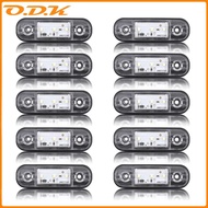 10x/8x/6x/4x White LED Side Marker 12V 24V Waterproof Car Accessories LED Marker Lamp Trailer Light 