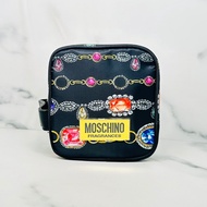 MOSCHINO Jewelry Square Clutch Violet Perfume
