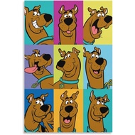 Scooby Doo Tv Show Poster Canvas Poster Wall Art Decor Print Picture Paintings For Living Room Bedroom Decoration 12x18inch30x45cm