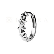 Elaira Spike Pyramid Hoops