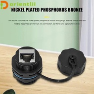 ORIENTLII RJ45  Connector, IP68 Waterproof Shielded Cat6A RJ45  Connector, Ethernet Bridge Joint Cir