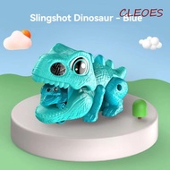 CLEOES Dinosaur Launching Toy, Dinosaur Inertial Rolling Inertia Dinosaur Car, Launcher Toy Pull Bac
