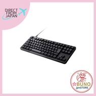 ELECOM Mechanical Keyboard Leggero Wired Tenkeyless N-Key Rollover Support 50 Million Keystroke Dura