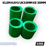 Wooden rotary clamp rubber, size 4cm, circumference 33MM, and 38mm and 38mm to 45mm