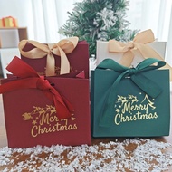 Festive Mini Gift Boxes - Premium Cardstock with Santa Sleigh Design, Holiday Packaging for Cookies/